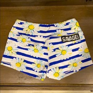 New savage barbell shorts